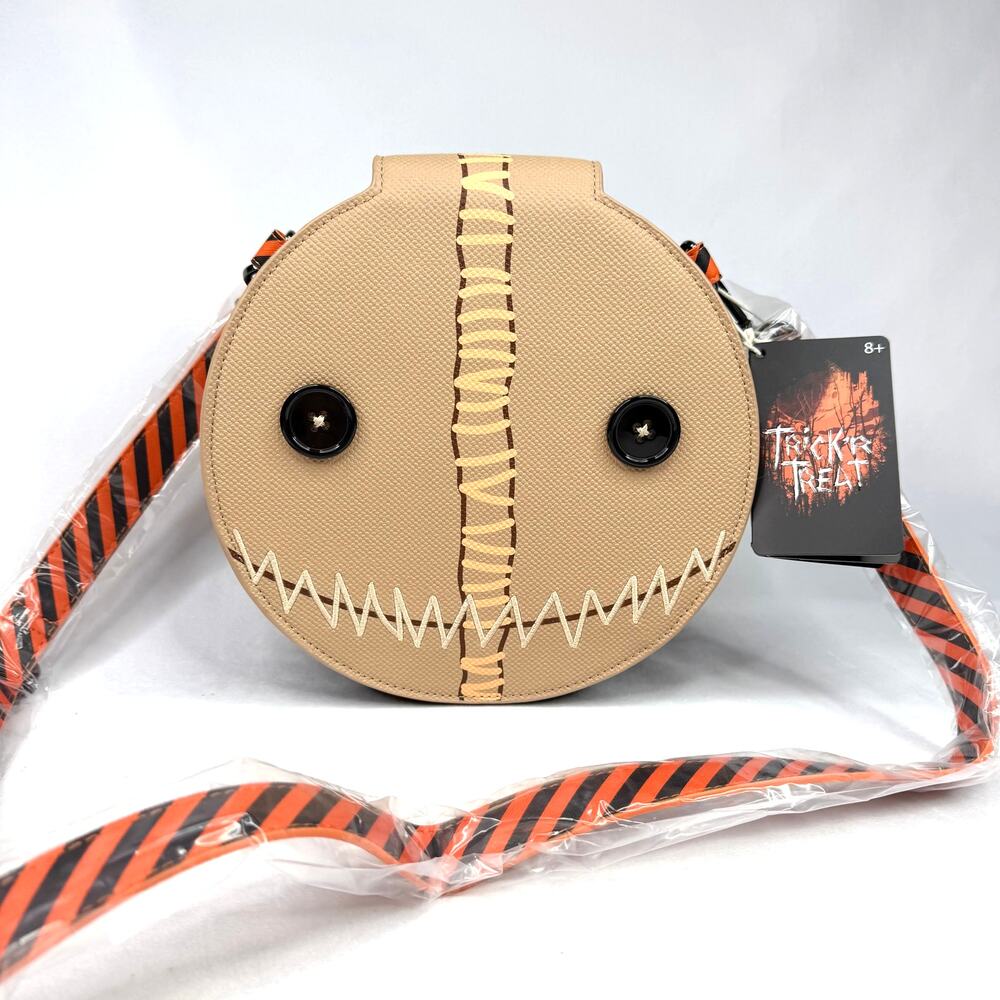 NWT Loungefly Trick 'R Treat Sam Round Crossbody Bag